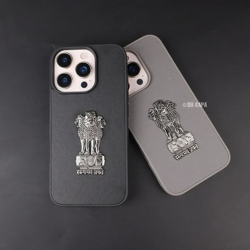 Satyamev Jayate Textured Leather Case - iPhone