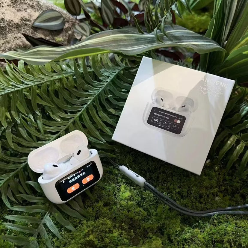 Display Screen Wireless Earbuds | Touch Display Case + ANC + iOS & Android Compatible (Zodix Pro)
