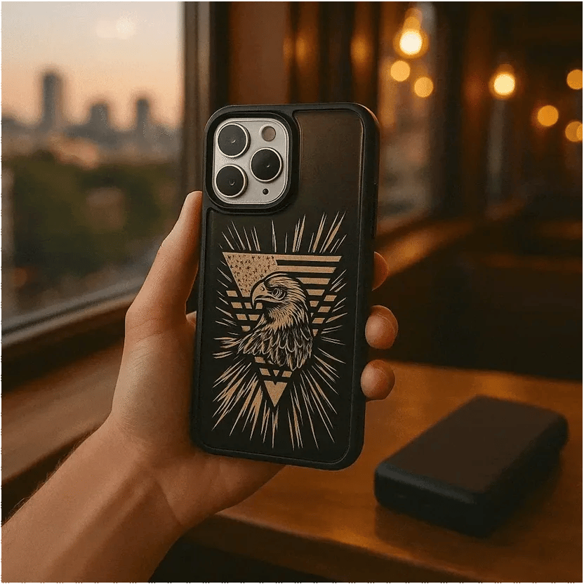 iPhone Luxury Wooden Metal Case